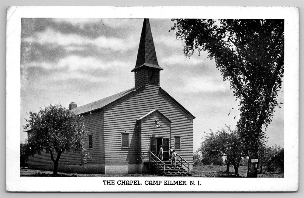 The Chapel Camp Kilmer Army Military Base NJ Postcard M18