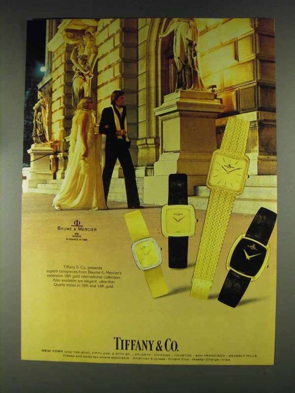 1979 Tiffany & Co. Baume & Mercier Watches Ad