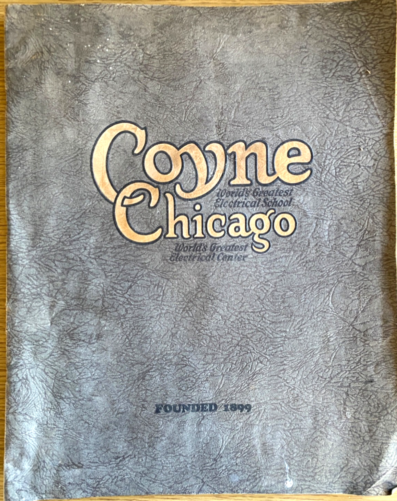 1923 COYNE ELECTRICAL SCHOOL, CHICAGO antique trade school booklet GREAT PHOTOS!