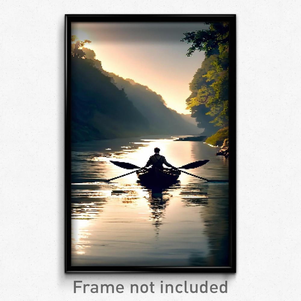 Pixel Art Poster - Meek River (8 Bit Psychedelic Trippy Weird Video Game Print)