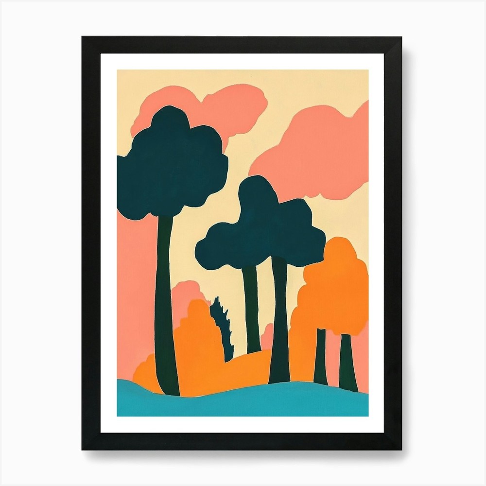 Trees In The Sky 8 Art Print Framed Wall Art Poster Canvas Print Picture