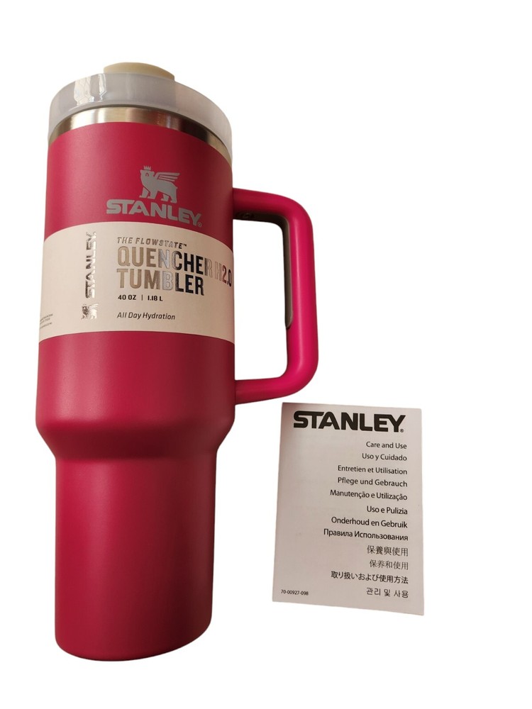 Valentines Day Gift Rose Red Stanley Cup 40 oz Quencher H2.0 Flowstate Tumbler-image