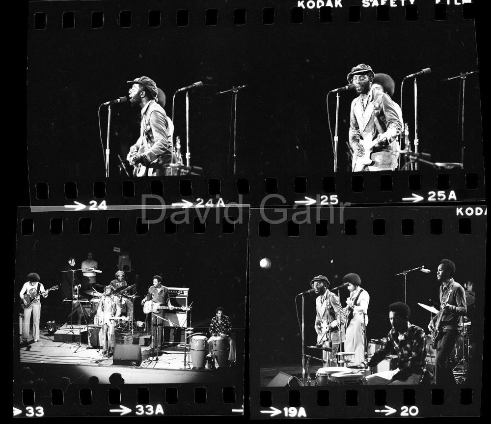 '72 Curtis Mayfield Hofstra U NY Singer Original Gahr 35mm 4 Negative Lot B263