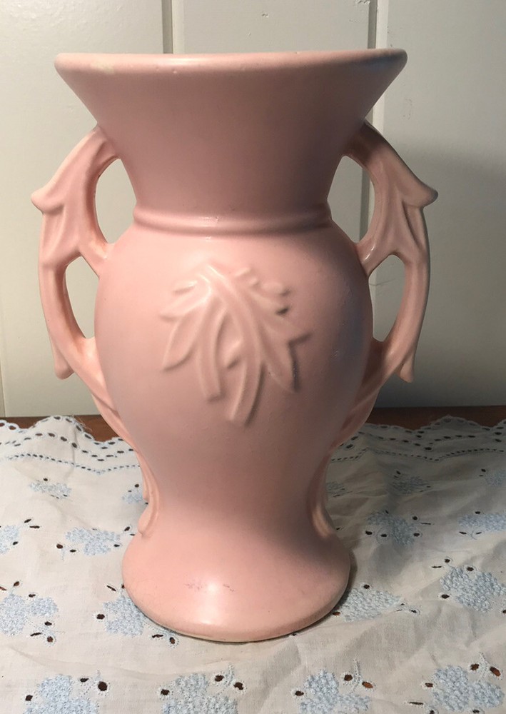 Vintage McCoy Light Pink Vase 9”