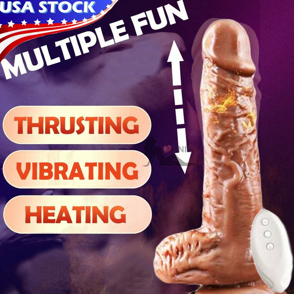 Realistic Thrusting Dildo Vibrator Heating G-Spot Massager Sex Toys for Women