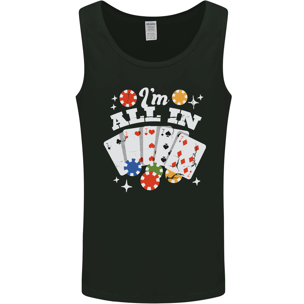 I'm All In Poker Mens Vest Tank Top