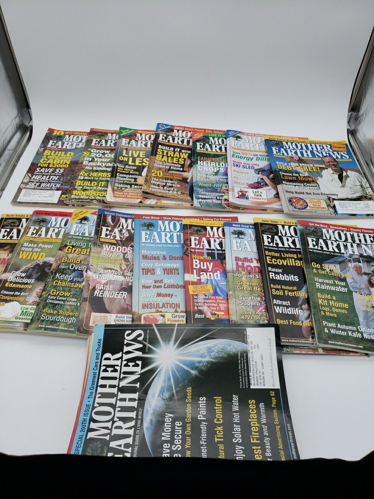 Mother Earth News Magazine  LOT 2000-2004 22 Issues In Total
