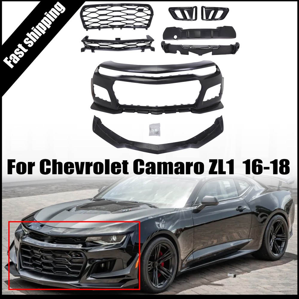 2016-18 Chevy Camaro ZL1 Front Bumper Cover Kit with Spoiler Lip