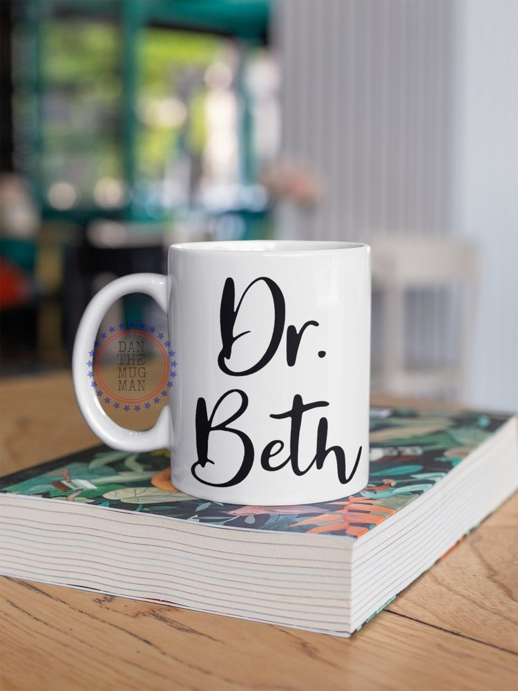 Personalized PhD Graduation Mug - Custom Doctor Gift for Women  