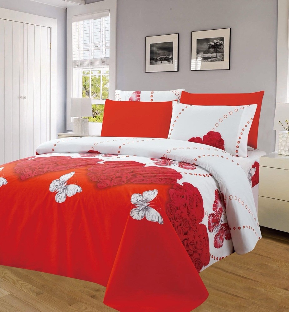 Bedsheet King Size  6-Piece Set with 4 Pillow Cases