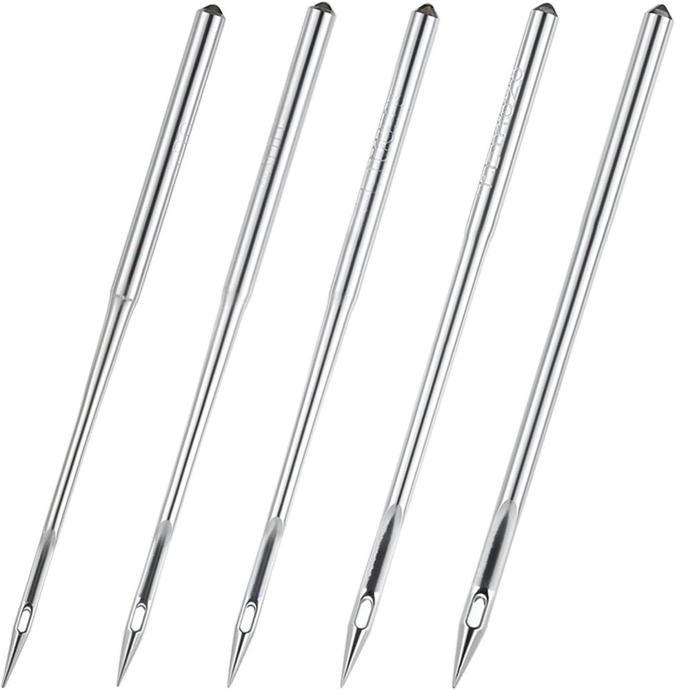 Industrial Sewing Machine Needles, 50 Pcs DBX1 Universal Heavy Duty Leather Sewi