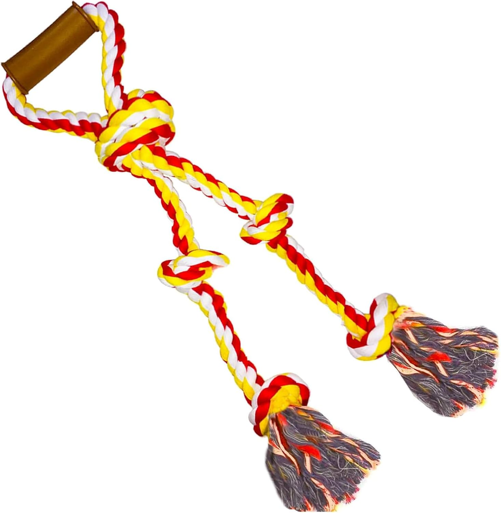 Extra Large Dog Rope Toys for Aggressive Chewers Tug of War Rope Interactive Hea