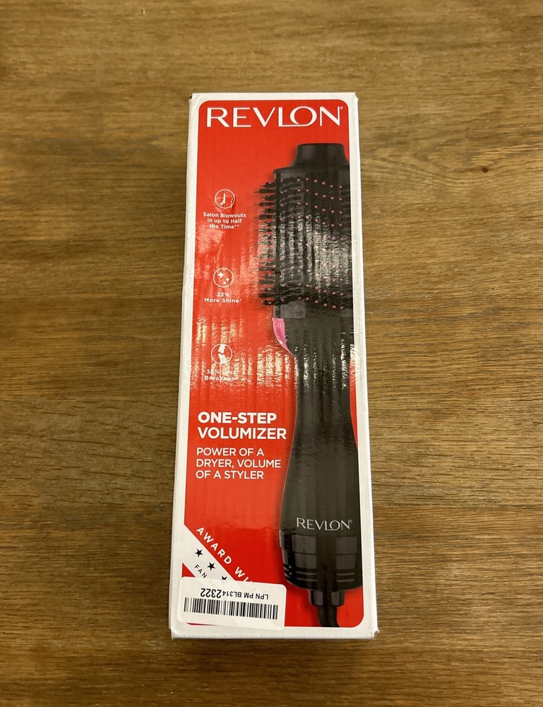 Revlon One-Step Hair Dryer And Volumizer Hot Air Brush, Pink/black