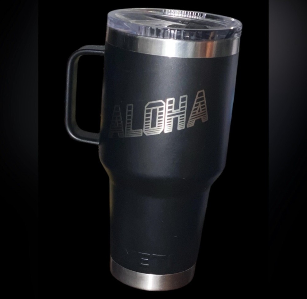 Yeti Rambler 30 Oz Travel Mug with Stronghold Lid in Aloha Solid Color