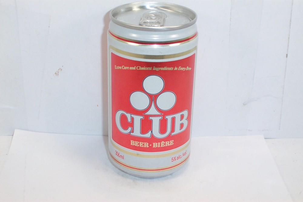 Club Beer Biere   355ML   Aluminum   Labatt Brewing   10 Locations   Bottom Open