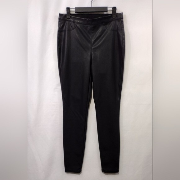 NWOT BLANKNYC Faux Leather Easy Pull On Pants Womens 29 Black Boho Retro 90s
