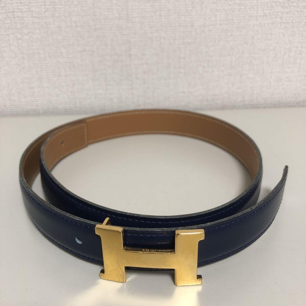 HERMÈS Constance 65 Leather Belt in Premium Calfskin