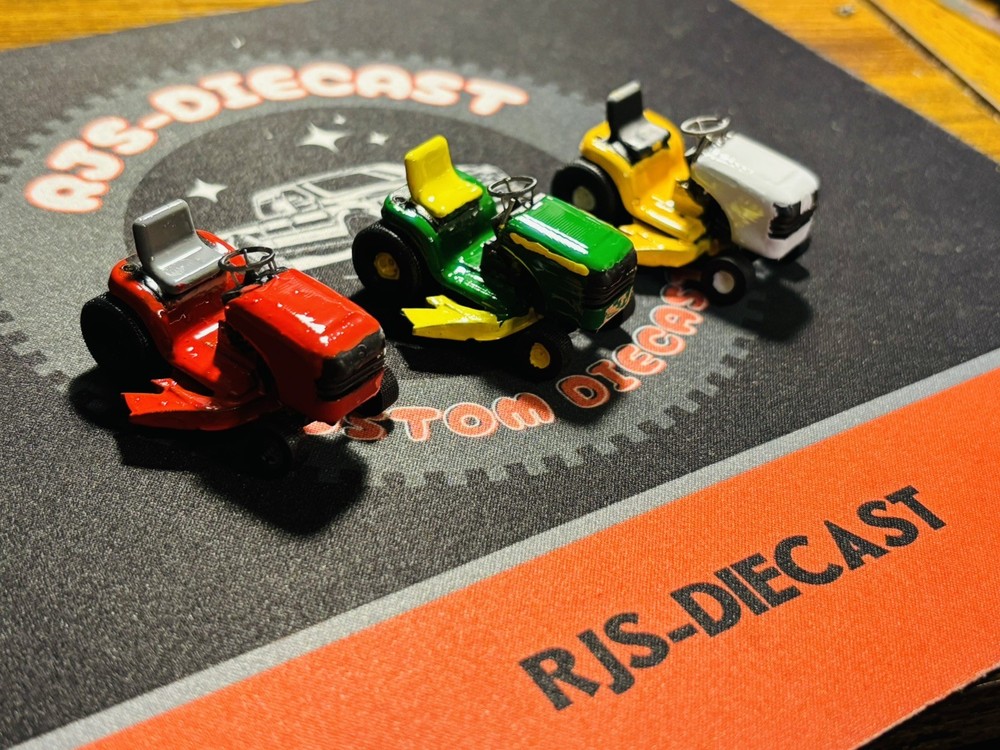 1/64 3D Printed Lawn Mower For Farm Diecast Diorama Greenlight Unpainted .
