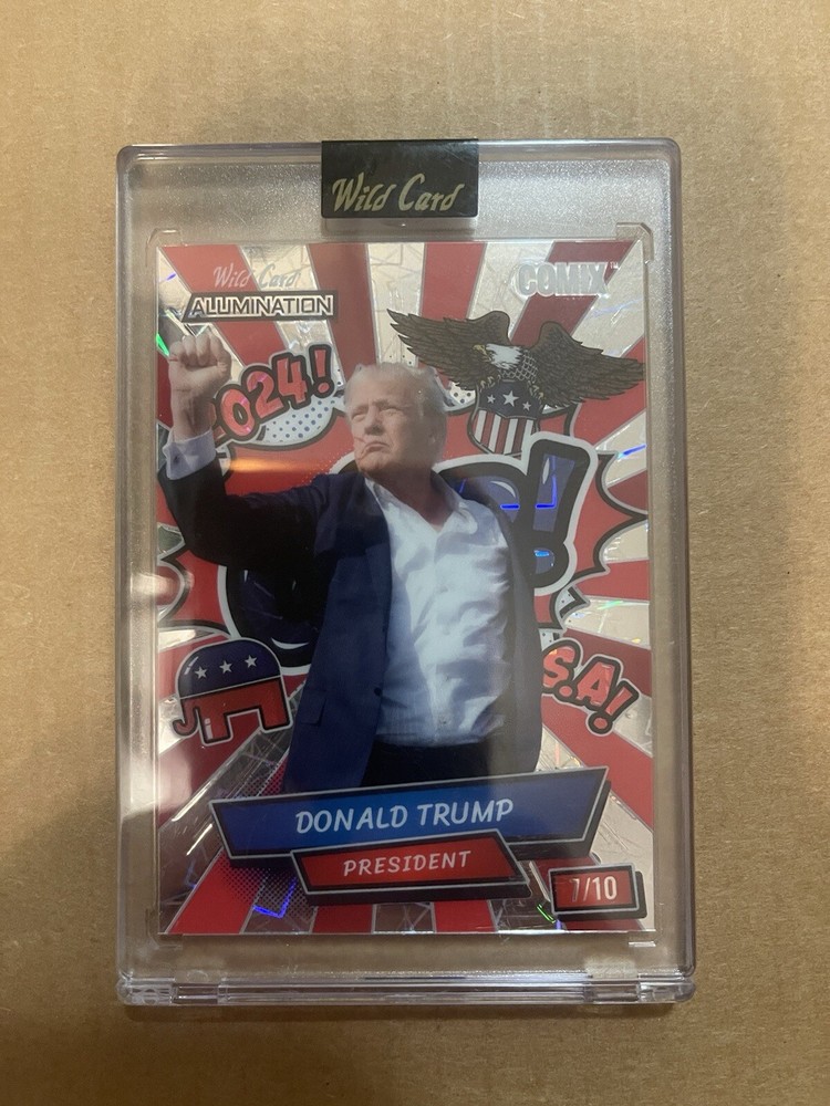 Donald Trump, 2024 Wild Card, Inc Alumination Comix, GOP! 2024! 7/10 Blood Face
