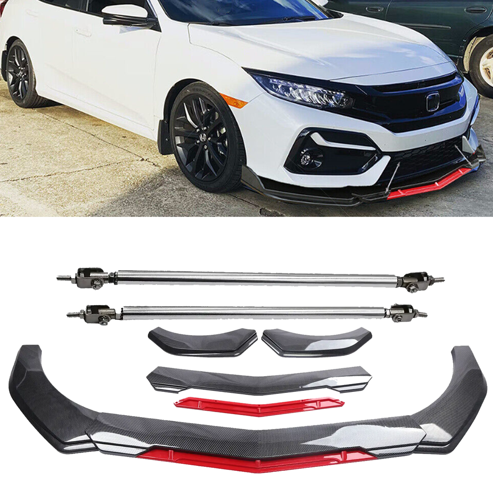 Carbon Fiber Front Bumper Lip Spoiler Splitter for Honda Accord