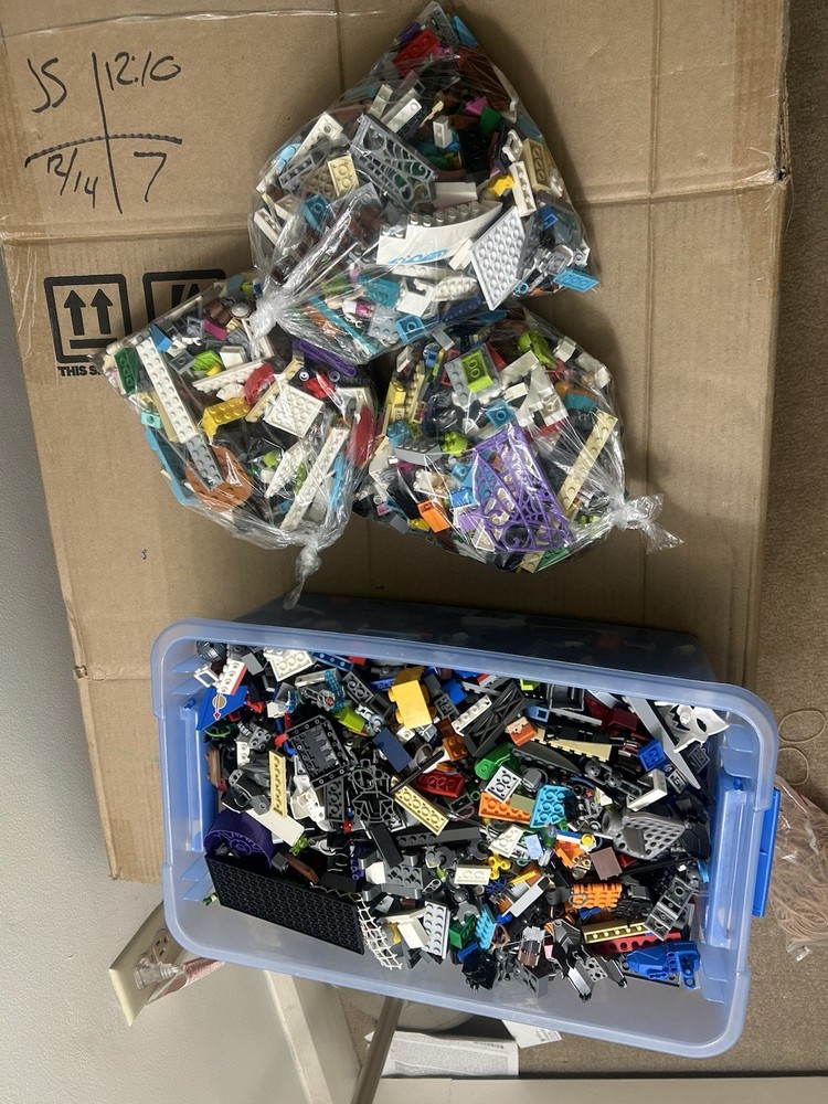 Lego Almost 15 Pound Bulk Lot Genuine Mix Accessories Bricks Playes