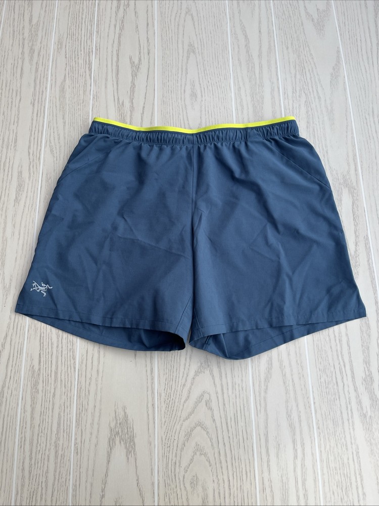 Arc'teryx Norvan Shorts Men’s Large Blue Serene Unlined Active Trail Running 7