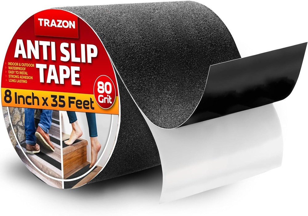 Heavy Duty 8x35 Inch Black Anti Slip Grip Tape for Stairs