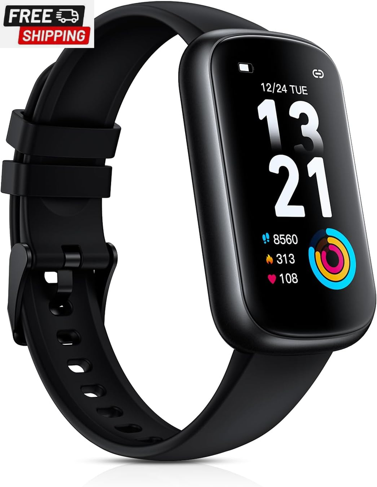 1.47 Fitness Tracker Smart Watch with 24/7 Heart Rate Monitoring and Full Touch Display