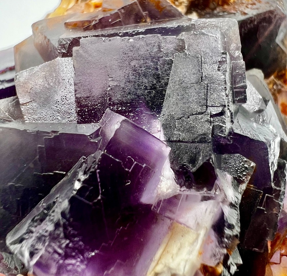 216g Natural Deep Purple Fluorite Crystal Specimen from Pakistan