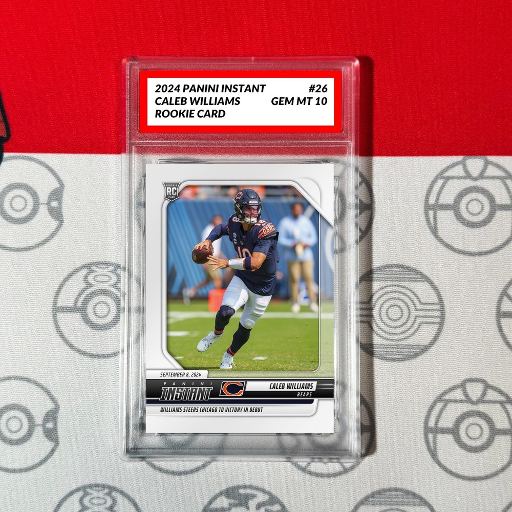 Graded 10 Caleb Williams #26 RC Rookie Card 2024 Panini Instant Bears QB