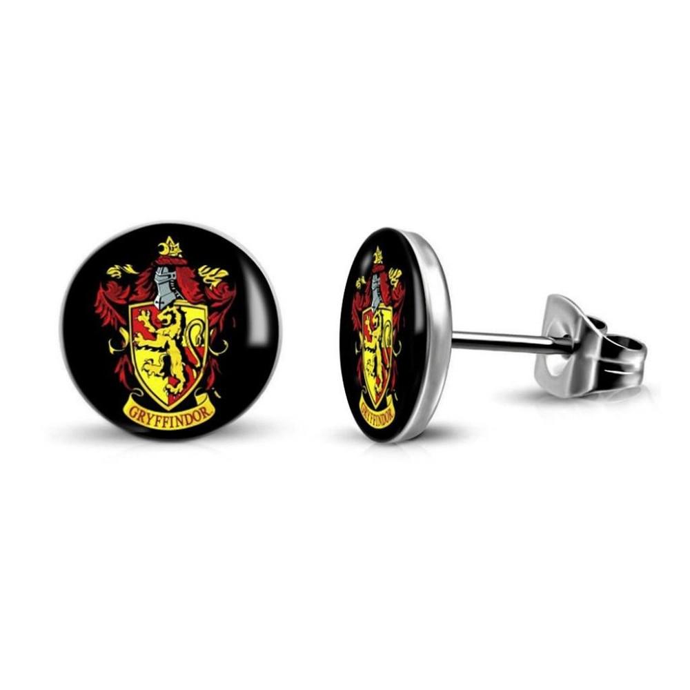 Gryffindor House 10mm Harry Potter Stud Earrings Hogwarts Jewelry
