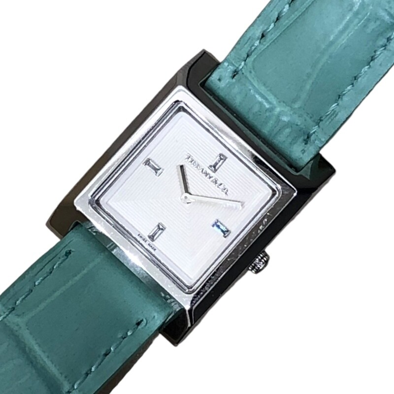Tiffany Co. 1873 Makers 67460375 White Stainless Steel Watch Women s Used
