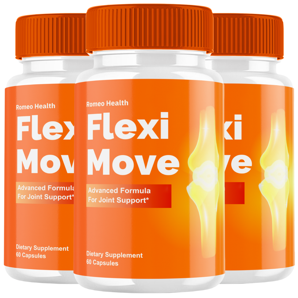 Flexi Move Joint Supplement Capsules, Official FlexiMove Pills (3 Bottle)
