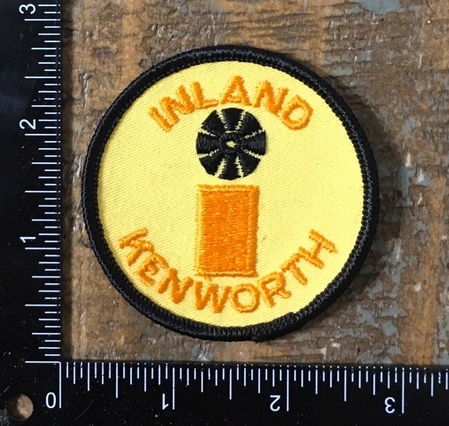 Vintage 1970s Kenworth Semi Truck Dealer Logo Embroidered Sew-On Patch