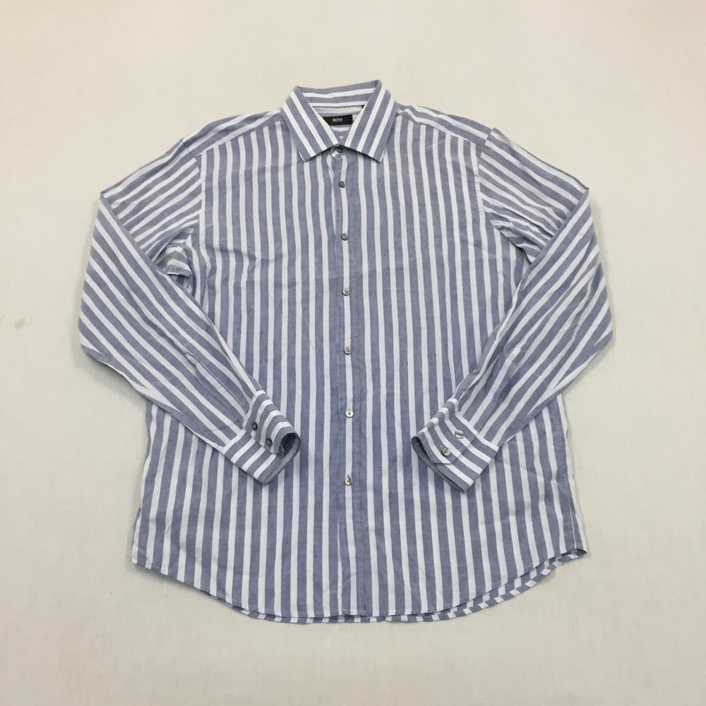 Hugo Boss Linen Mix Shirt Mens 17.5