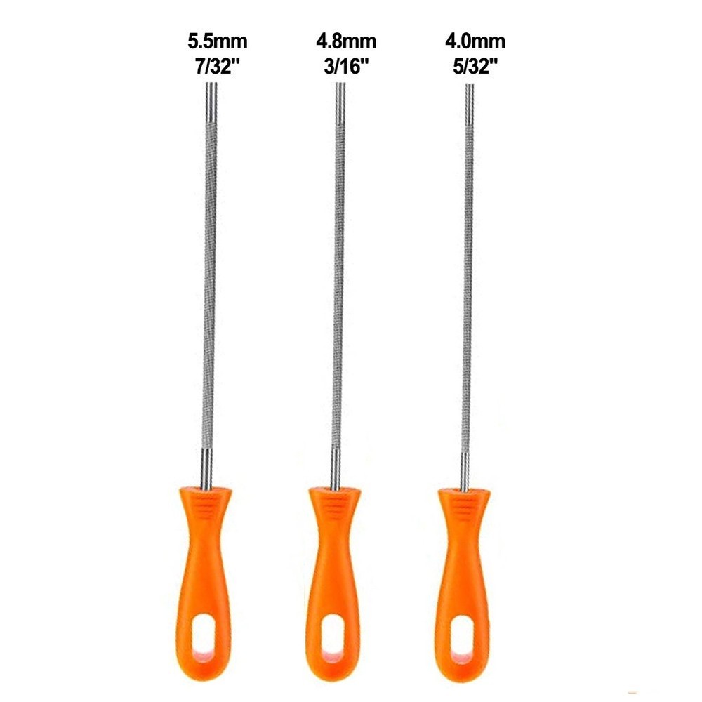 7/32 Inch Round Chainsaw File Handle Sharpener for Efficient Chain Maintenance  