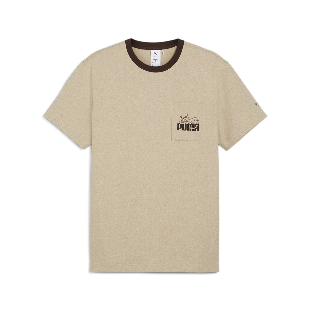 Puma  X Noah Pocket Graphic Crew Neck Short Sleeve T-Shirt Mens Beige Casual Top