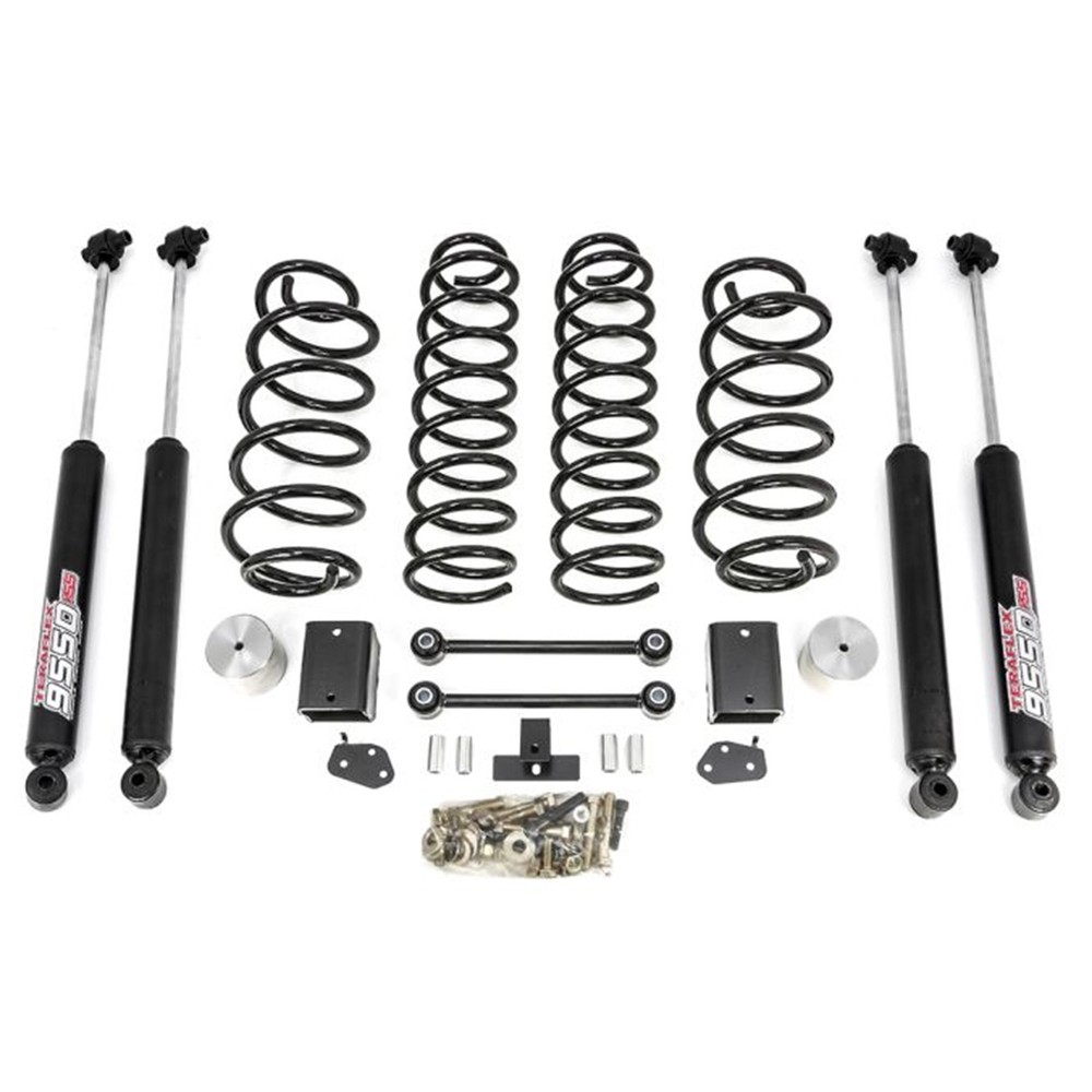 ReadyLIFT 69-6828 2.5-Inch Coil Spring Lift Kit with Teraflex Shocks for Jeep Wrangler Rubicon JK