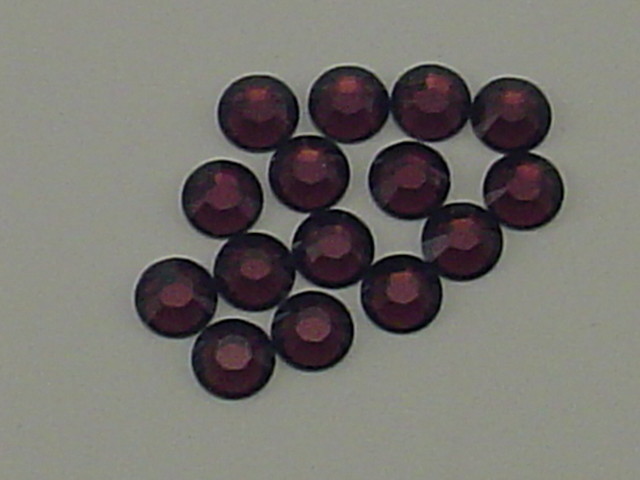 10ss Burgundy Hotfix European Rhinestones 1g for DIY Crafts
