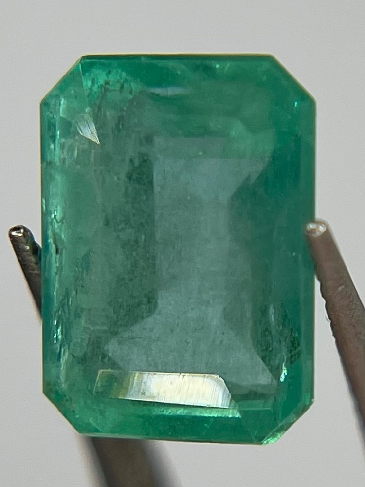 Natural Emerald 1.64 ct Emerald Cut Green Emerald Loose Gemstone 8.16×6.00 EM34