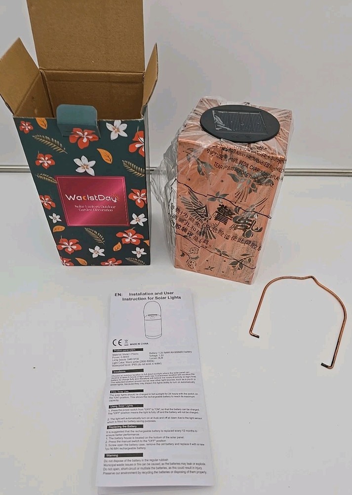 Hummingbird Solar Lanterns Outdoor Hanging Solar Lights Metal Hollow Out New