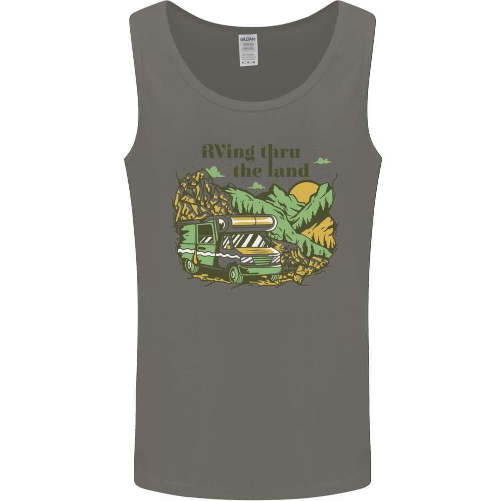 RVing Thru the Land RV Motorhome Camping Mens Vest Tank Top