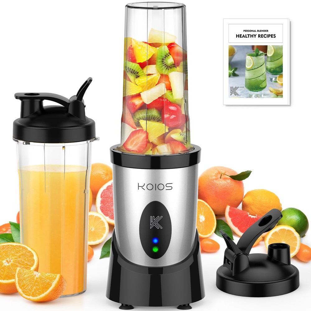 900W Personal Smoothie Blender for Shakes Kitchen with Powerful Blending
