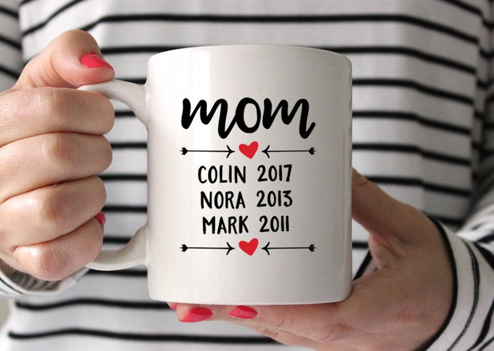 Mothers Day Gift From Daughter Personalize Gift Mom Coffee Mug Cute 1167a-image