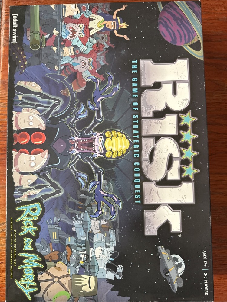 Risk Rick And Morty Board Game of Conquest Adult Swim Infinite Universes 2018NEW