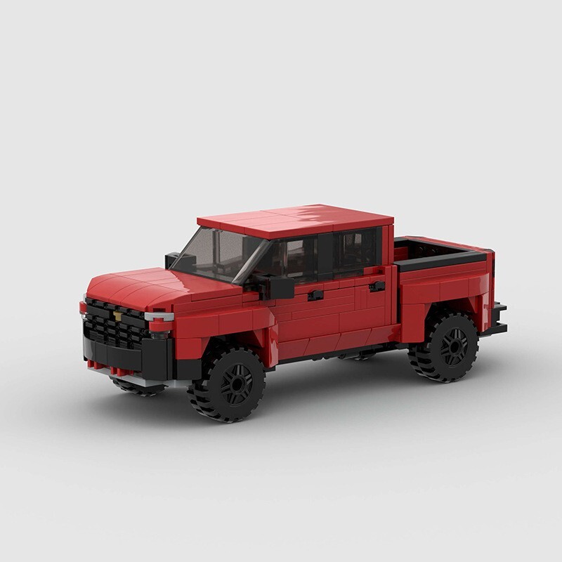 MOC LEGO Chevrolet Silverado Pickup Truck Speed Champions Model  