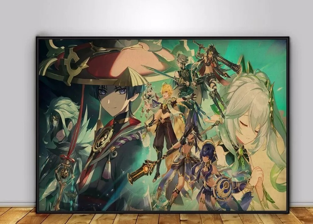 Genshin Impact Game Poster Wall Art Decor Poster Print