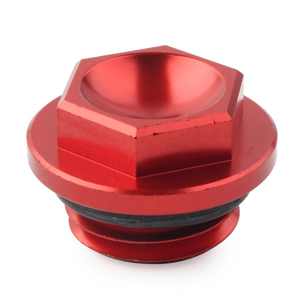Motorcycle Red Anodized Oil Filler Cap Plug For Yamaha YZ 80 85 125 250 WR250F