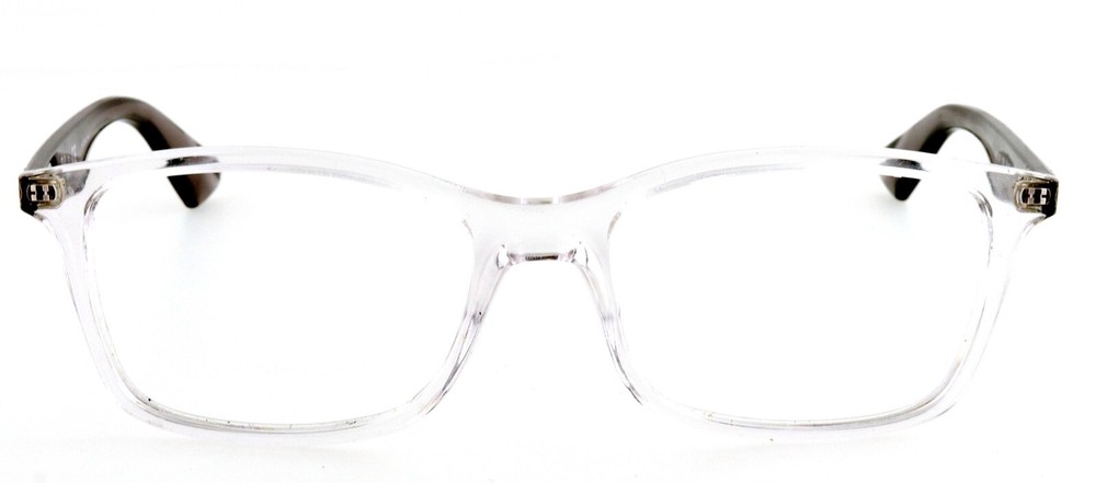 RAY-BAN RB7047 5768 54mm Clear Translucent Black Eyeglasses Frames Excellent