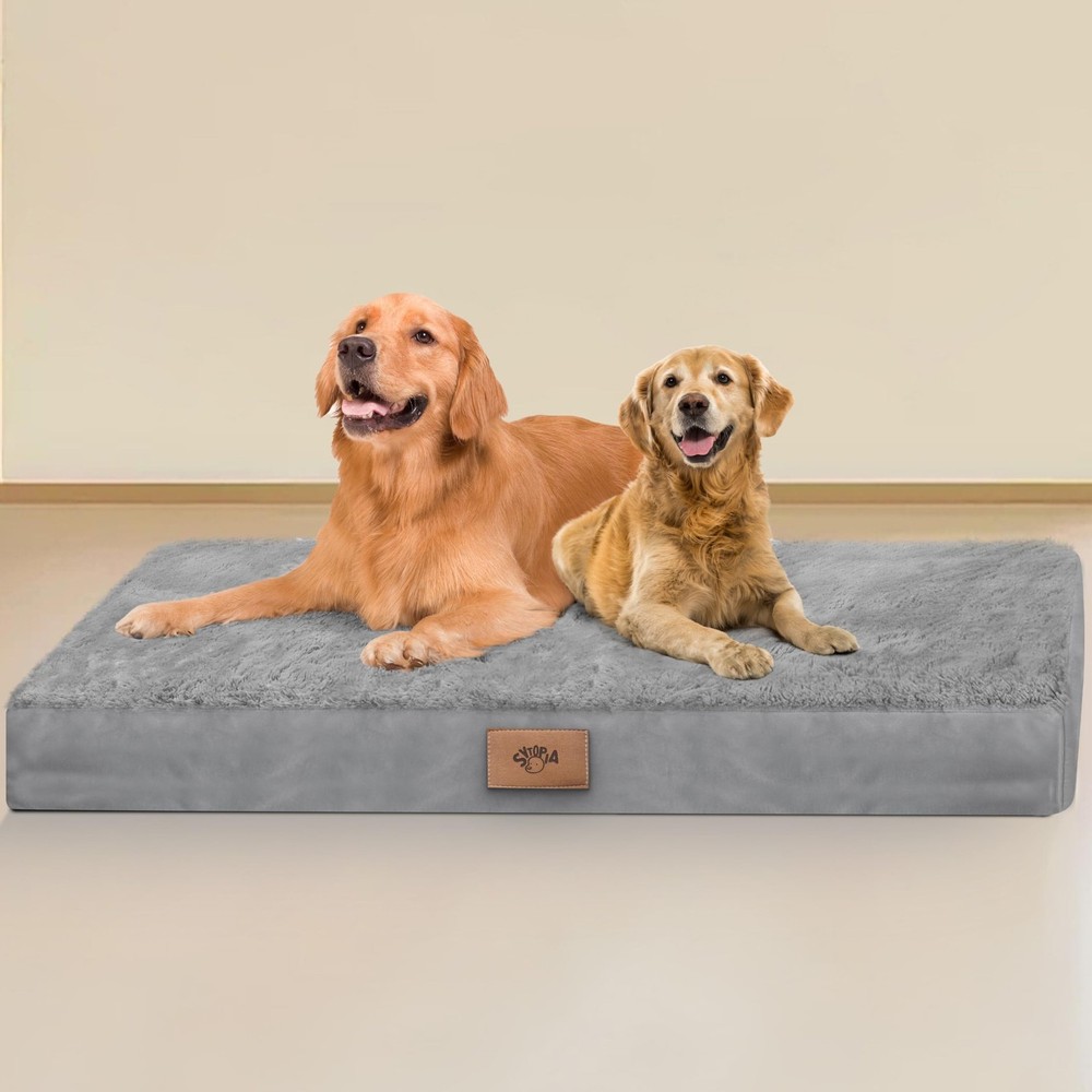 Sytopia Chew Proof Dog Beds for Large Dogs Orthopedic, 42 Inch Indestructible...